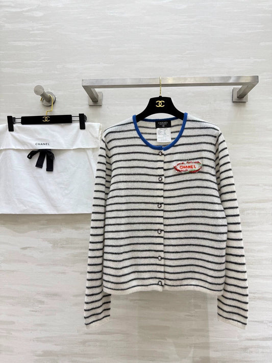 25fw Alpaca striped cardigan jacket（Medieval Series）