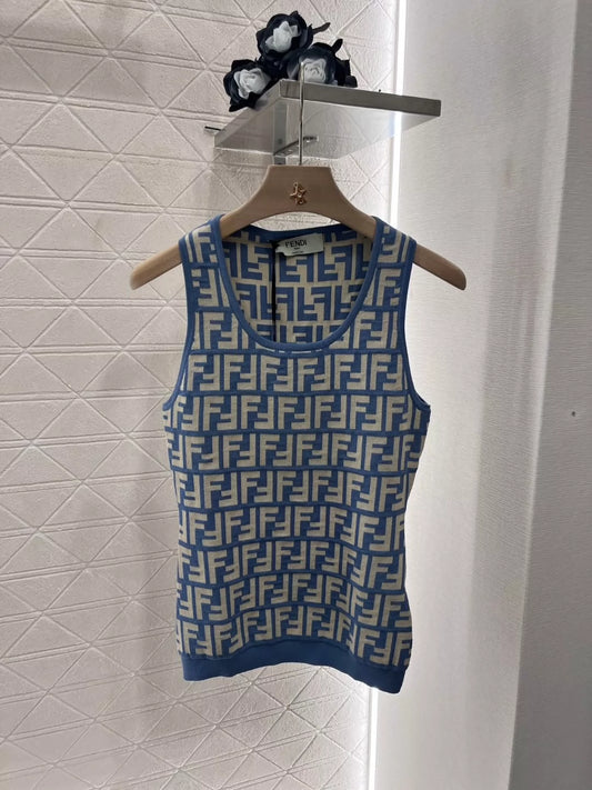 25ss jacquard knitted vest