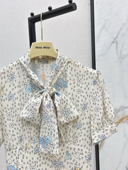 2025 new product Floral retro dress