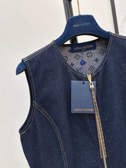 2025 new product Denim vest skirt