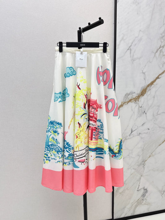 2025 new product Printed skirt