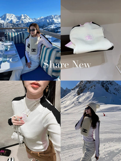 Ski Collection Stand Collar Slim Fit Sweater