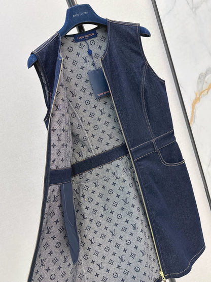 2025 new product Denim vest skirt