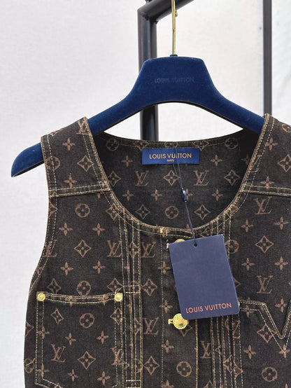 2025 new products Denim vest skirt