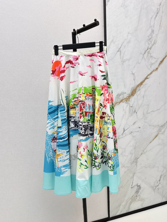 2025 new product Printed skirt