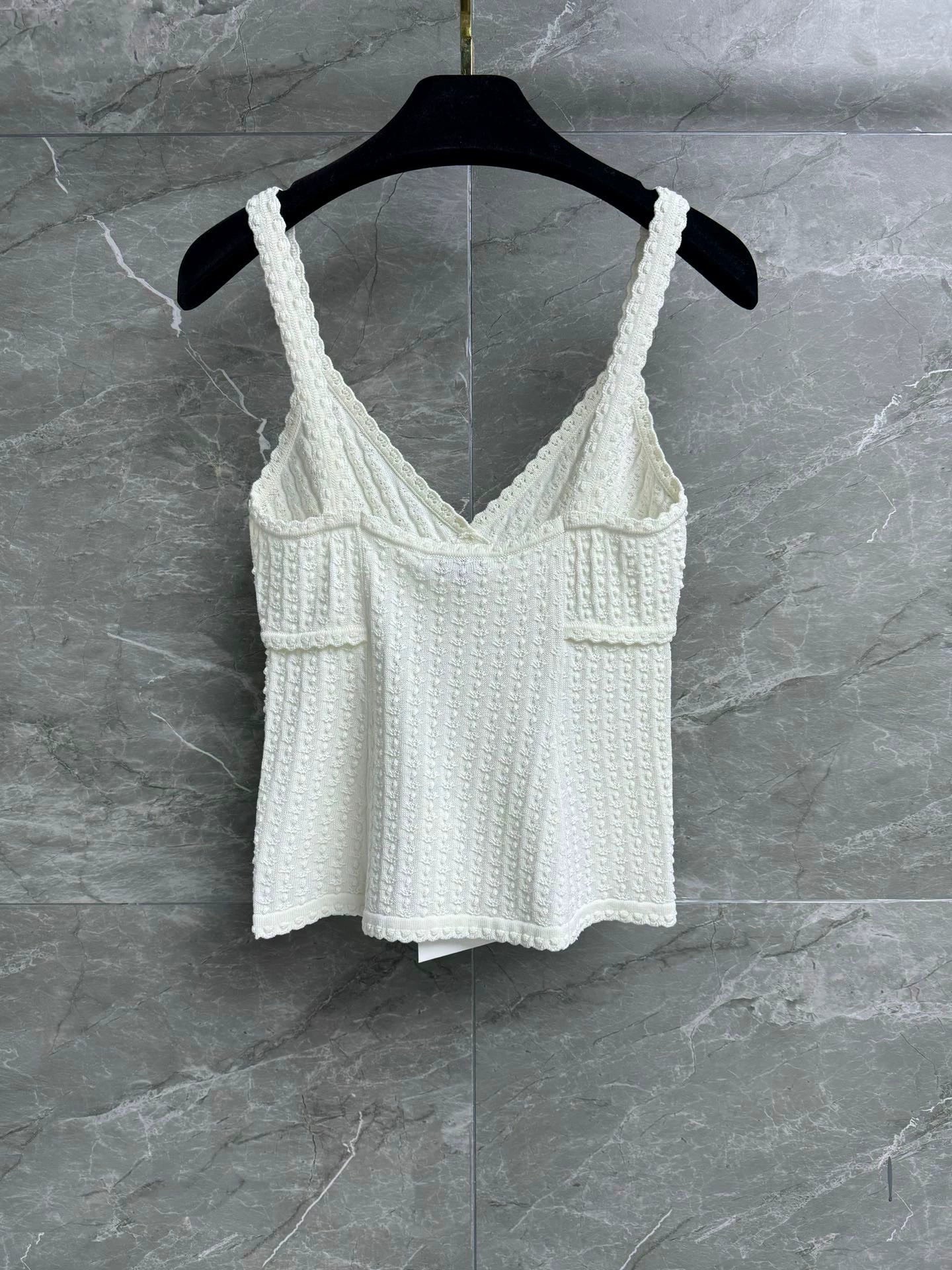 25ss hollow pattern vest