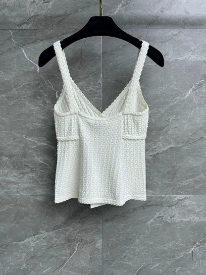 25ss hollow pattern vest