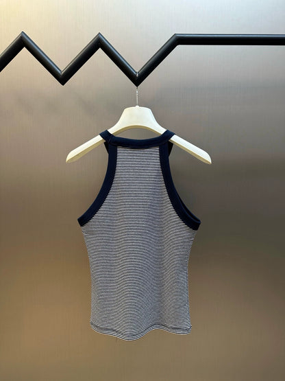 Classic Striped Knit Vest