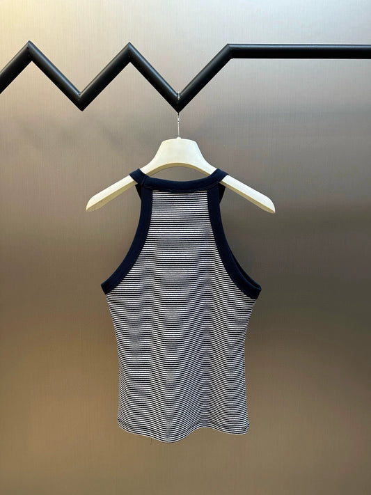 Classic Striped Knit Vest