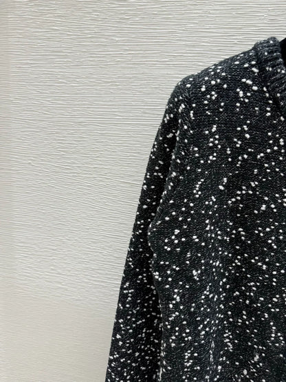 25fw Polka dot knitted dress
