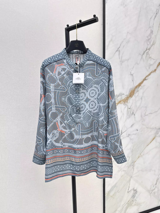 25ss silk buttons shirt