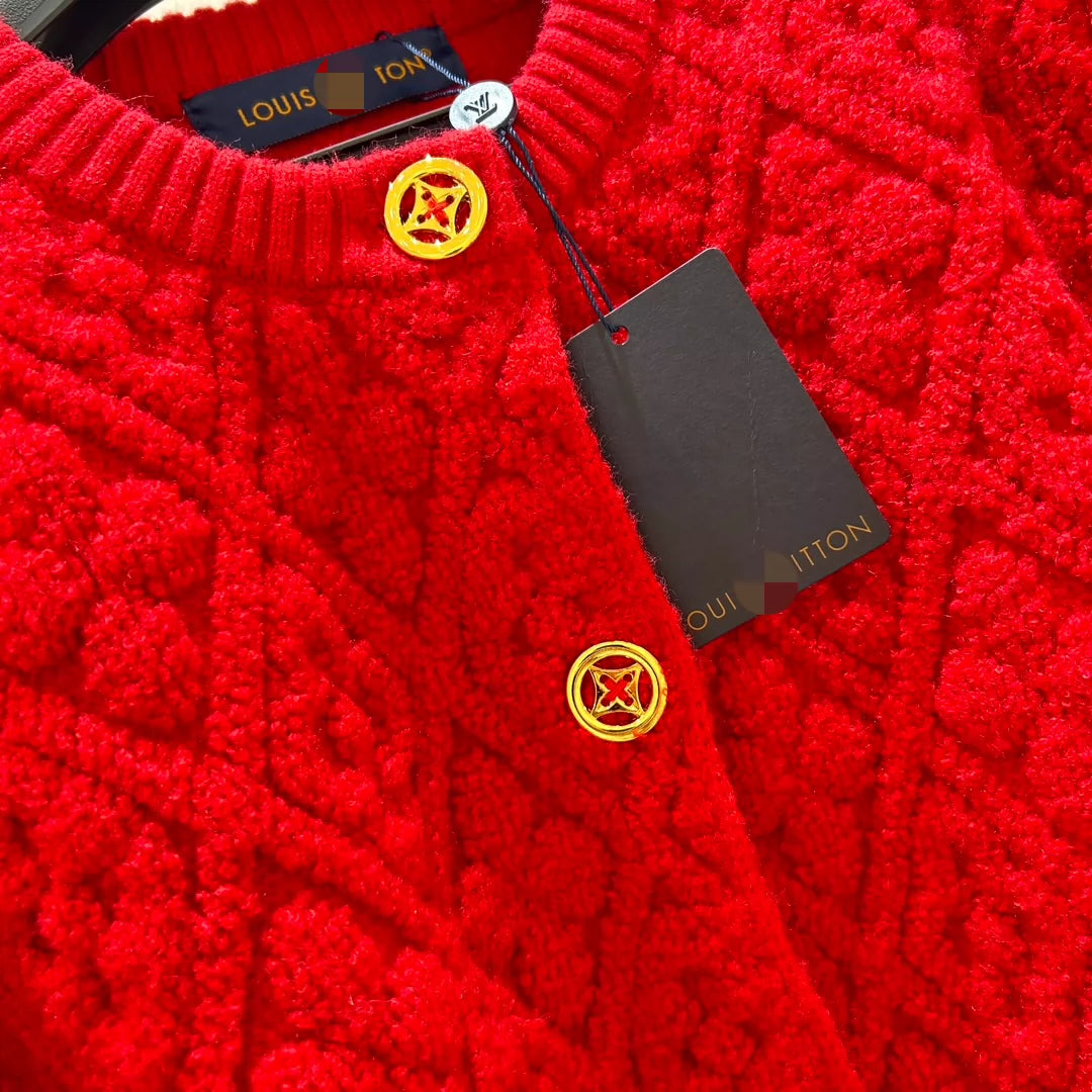 25 Diamond knit cardigan jacket
