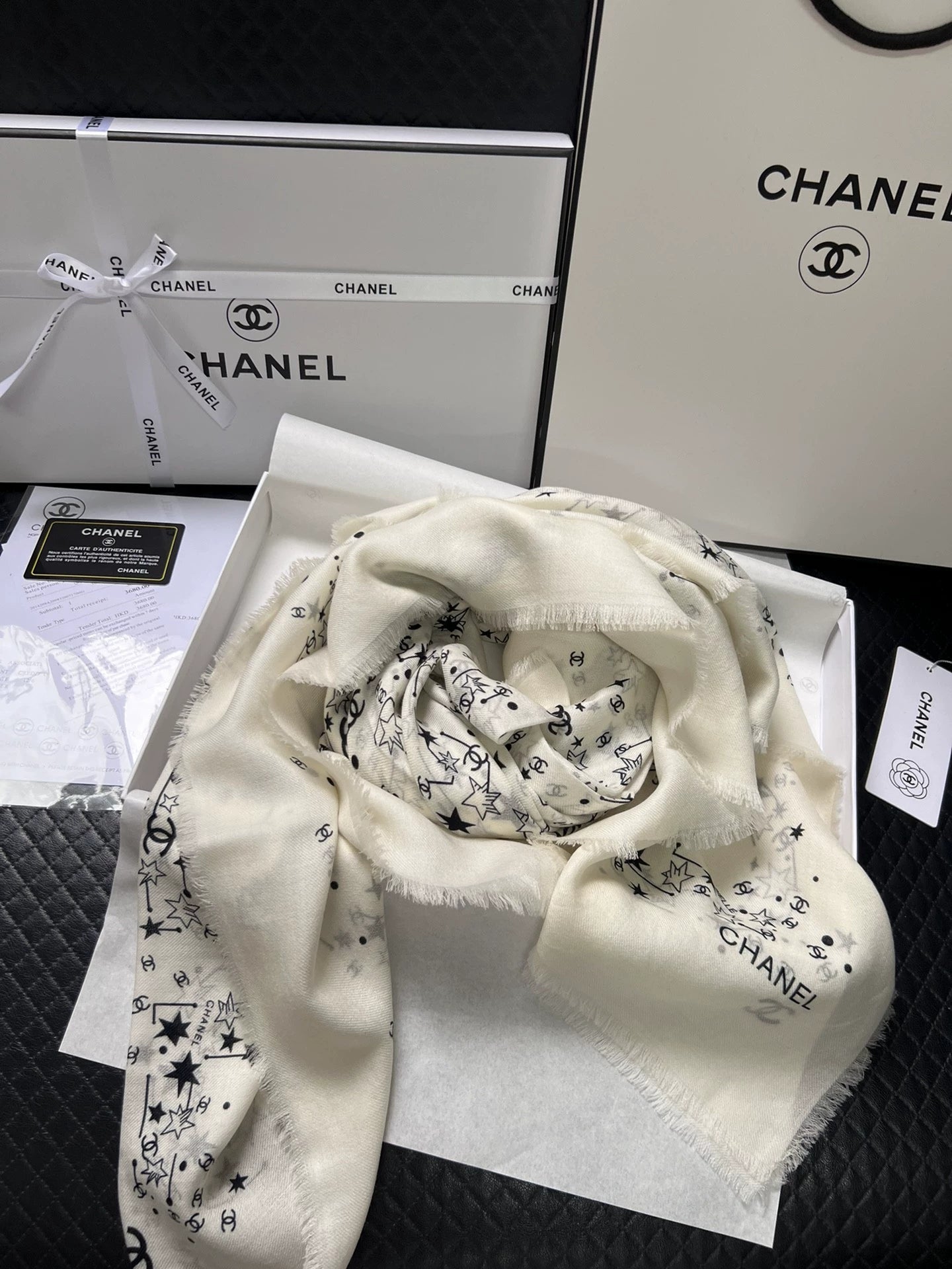25 Star Cashmere Silk Shawl Scarf
