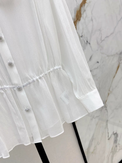 25 Early Spring and Summer New Ruffle Chiffon Shirt