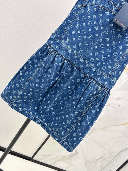 2025 new product Denim vest skirt