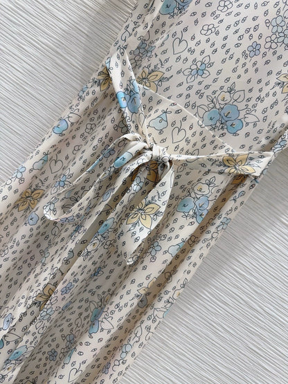 2025 new product Floral retro dress