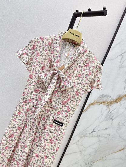 2025 new product Floral retro dress