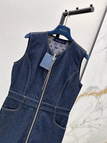 2025 new product Denim vest skirt