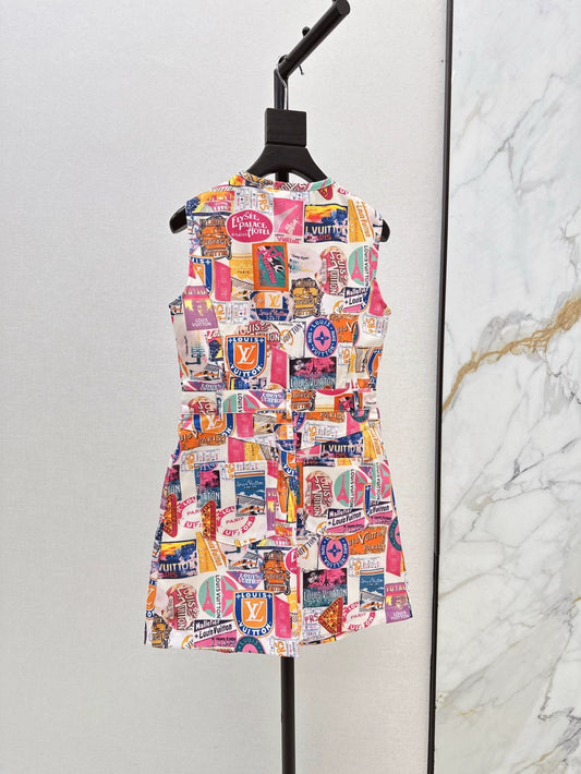 2025 new product Denim vest skirt