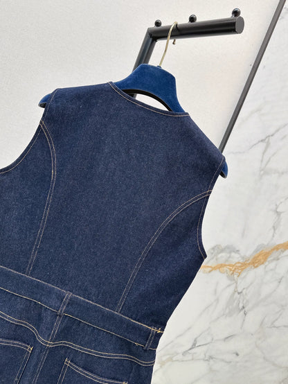 2025 new product Denim vest skirt