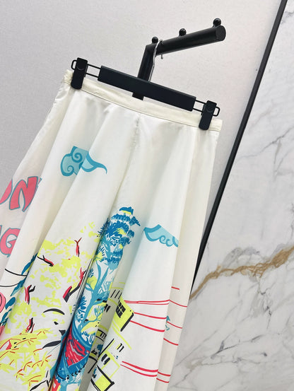 2025 new product Printed skirt