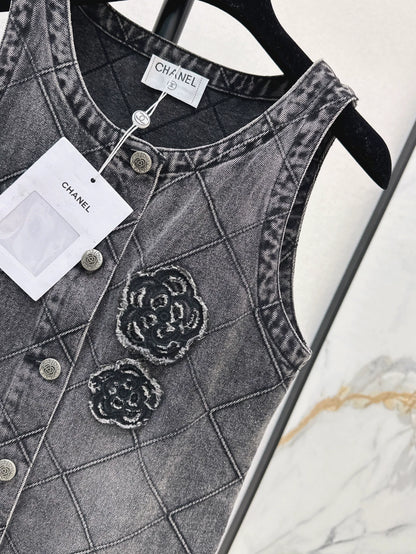 2025 new product Denim vest skirt