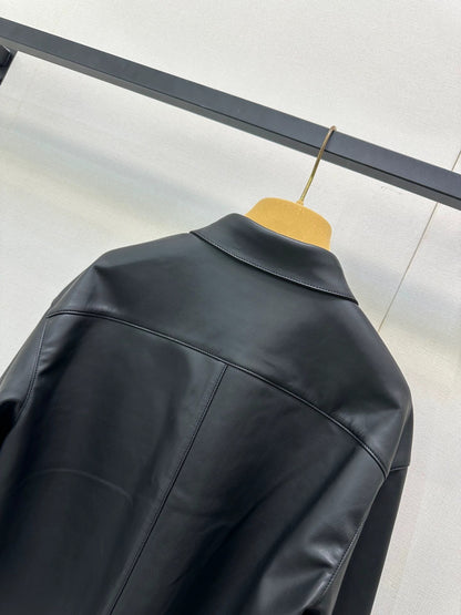 25 embroidered leather jacket