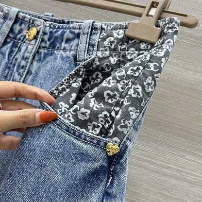 25 patchwork gradient jeans