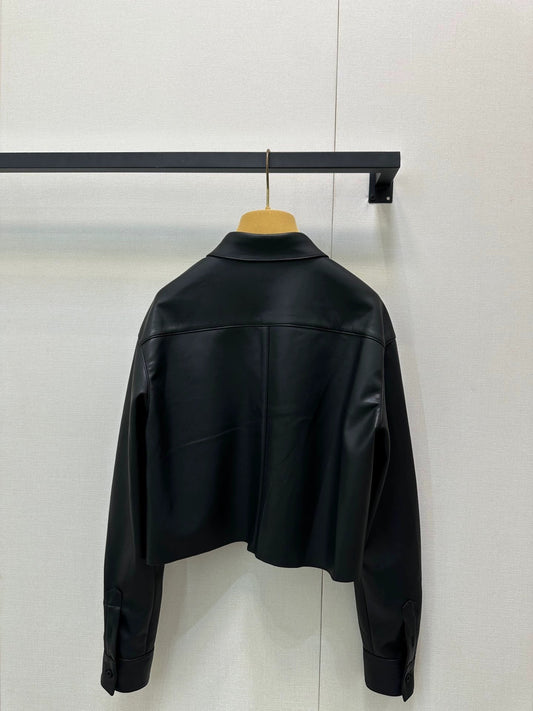 25 embroidered leather jacket