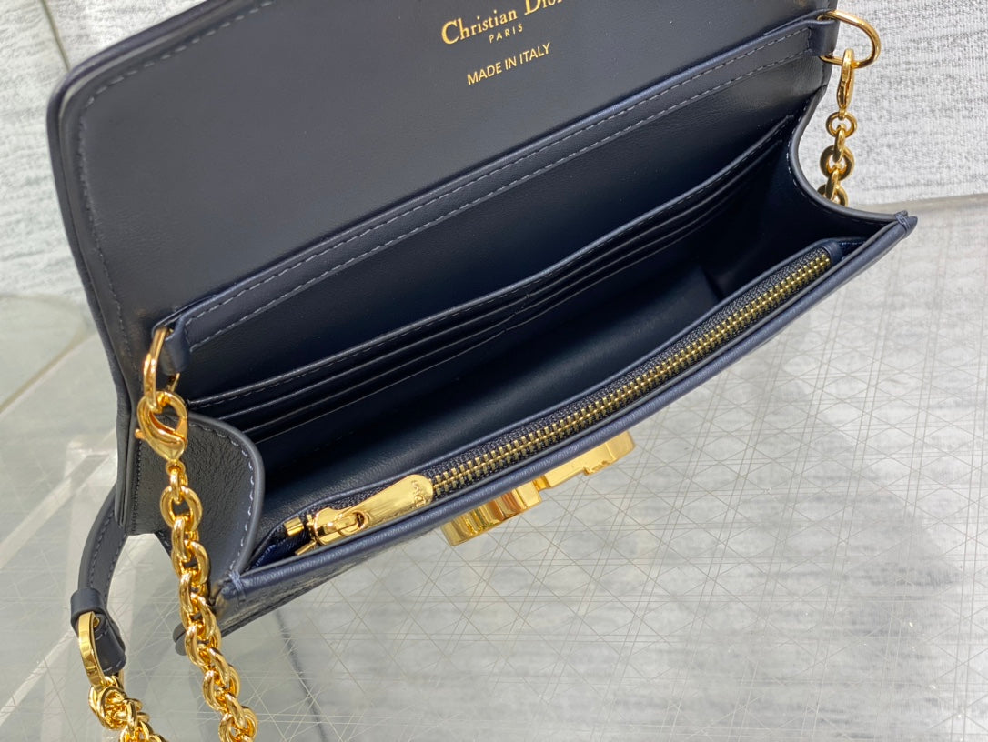 Miss Montaigne Mini Bag Blue Dior Oblique Jacquard