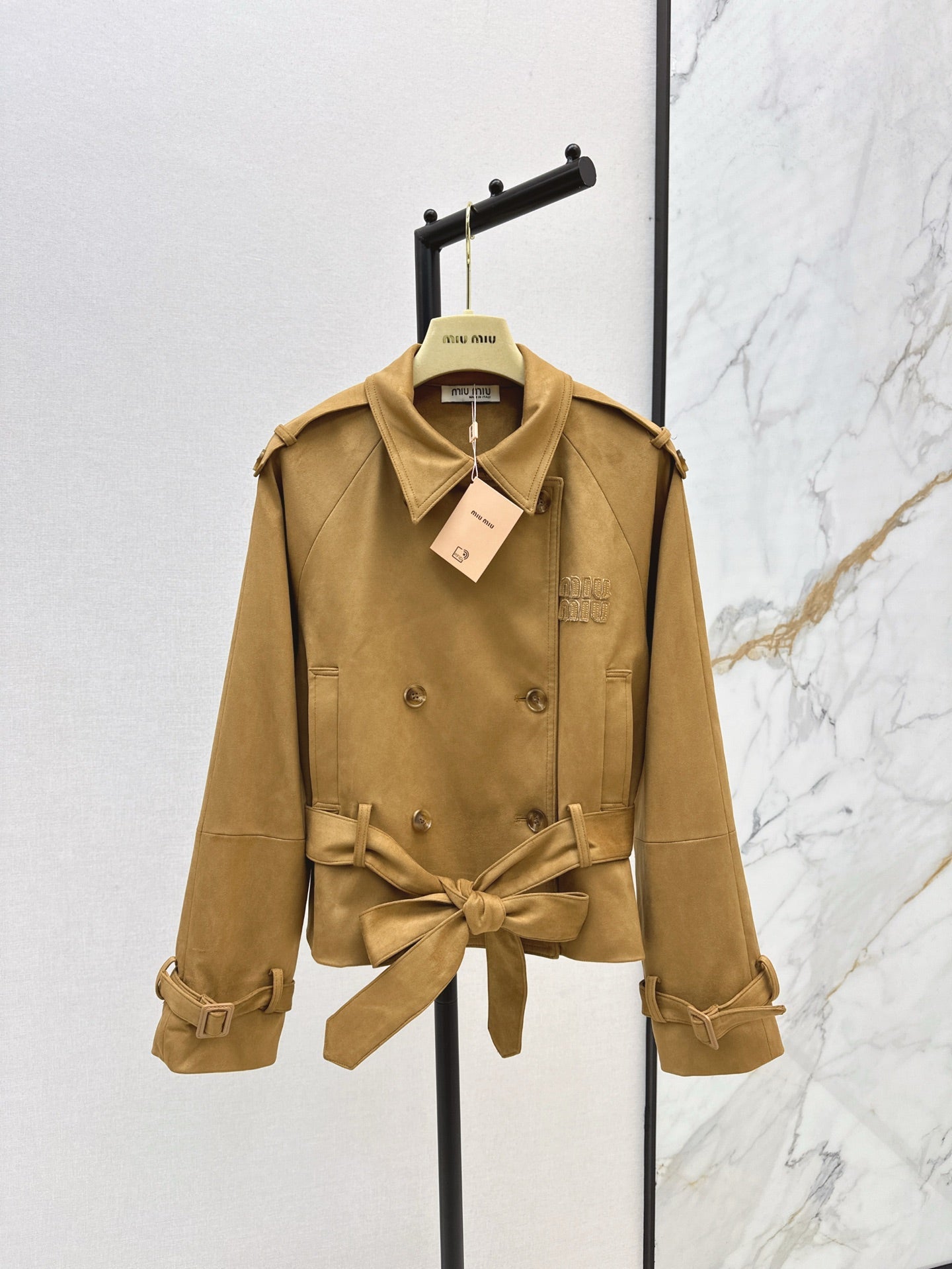 25ss short trench coat