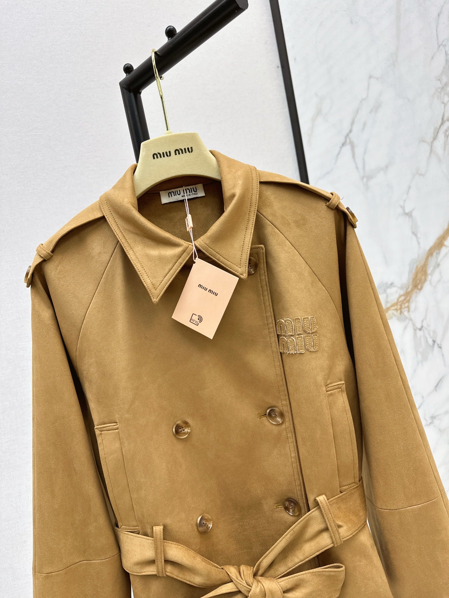 25ss short trench coat