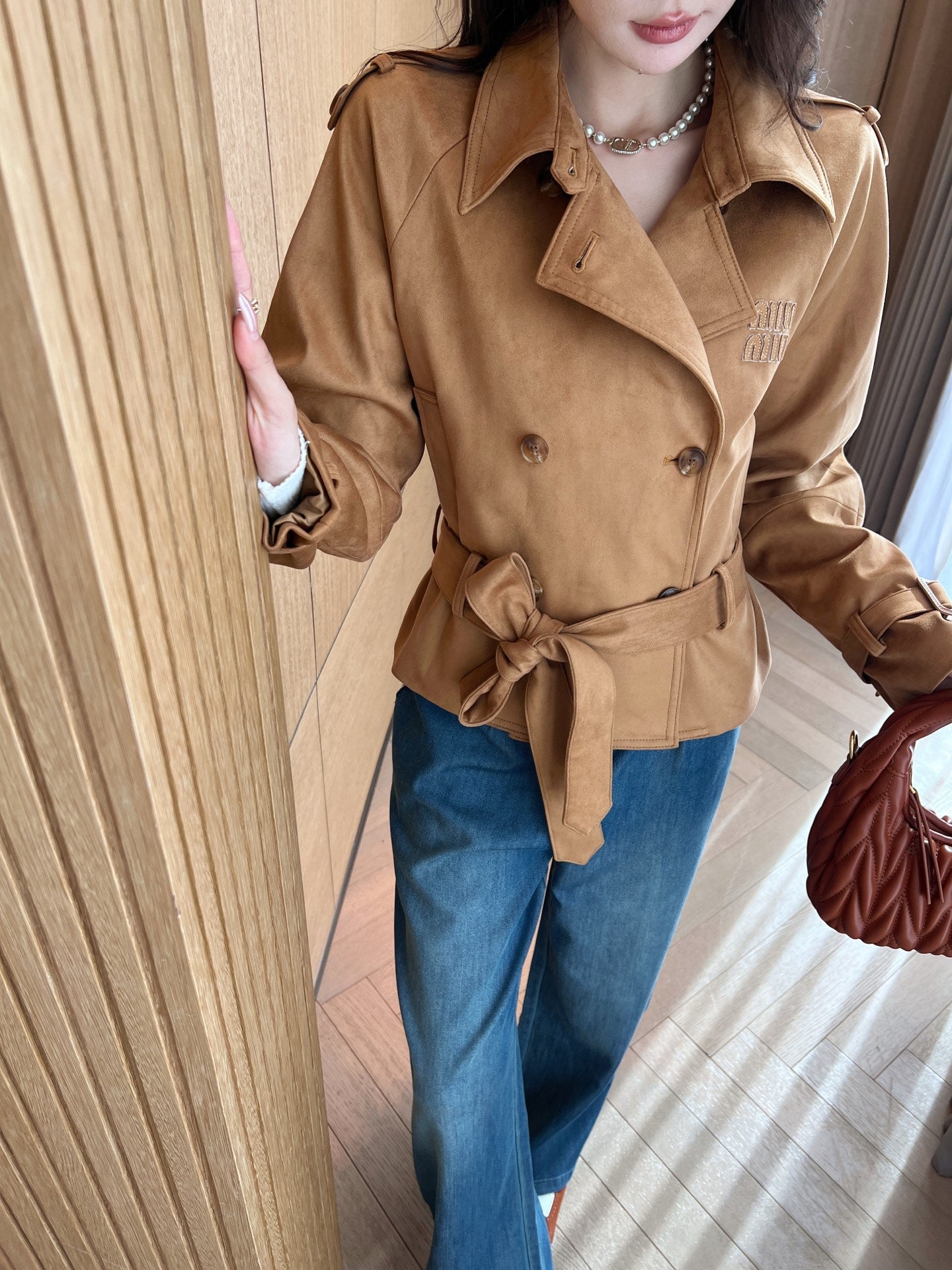 25ss short trench coat