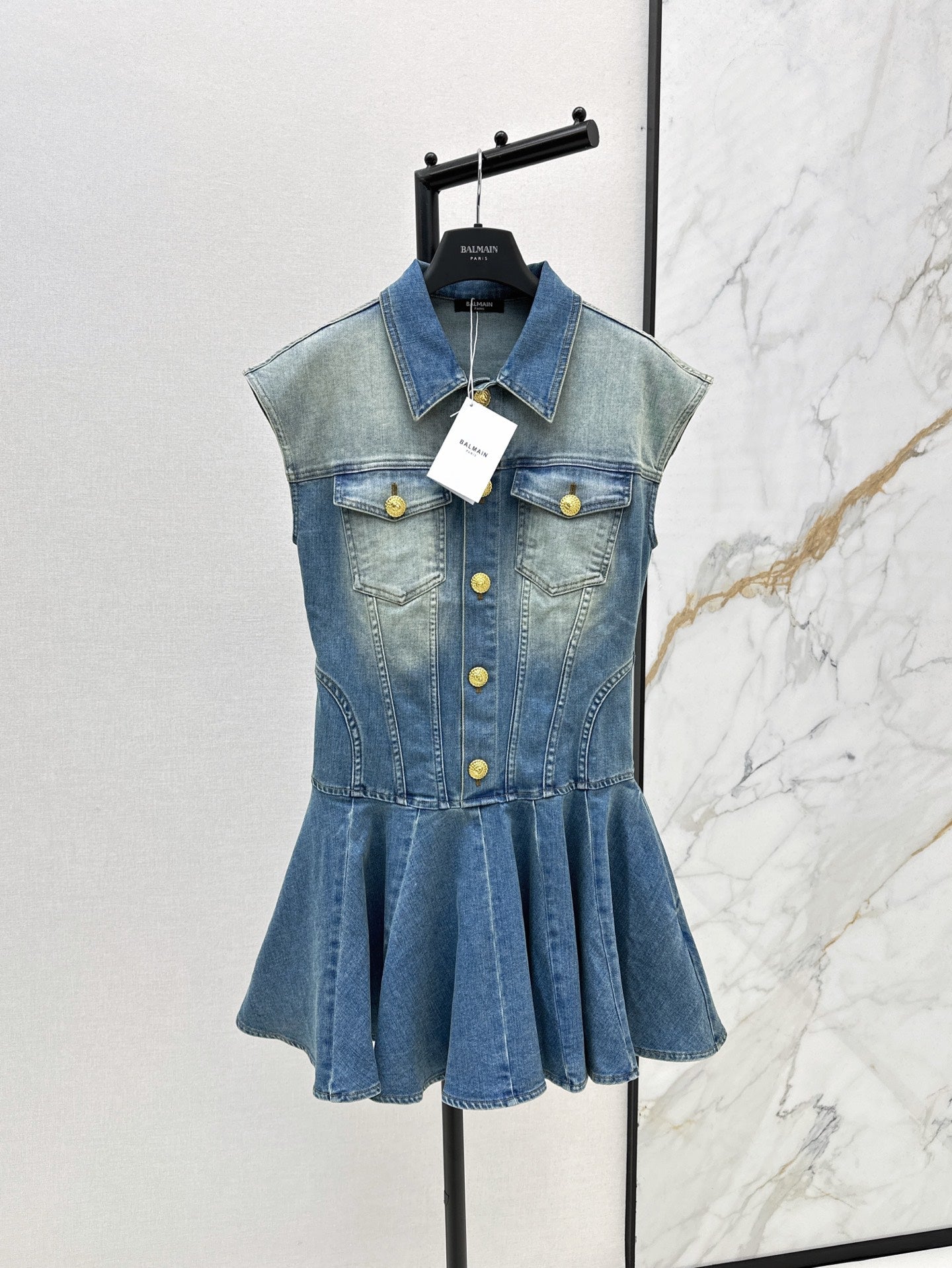 25ss denim shirt dress