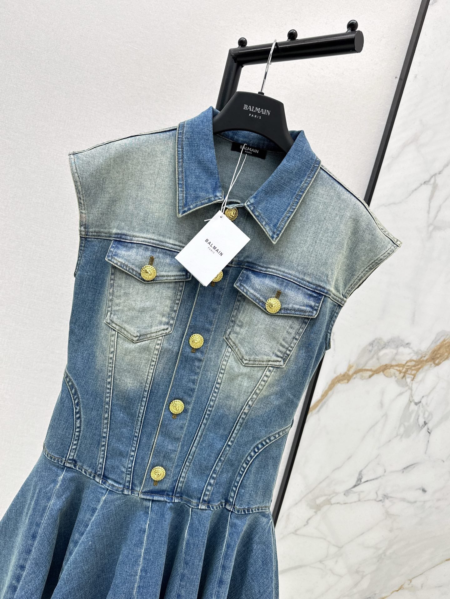 25ss denim shirt dress
