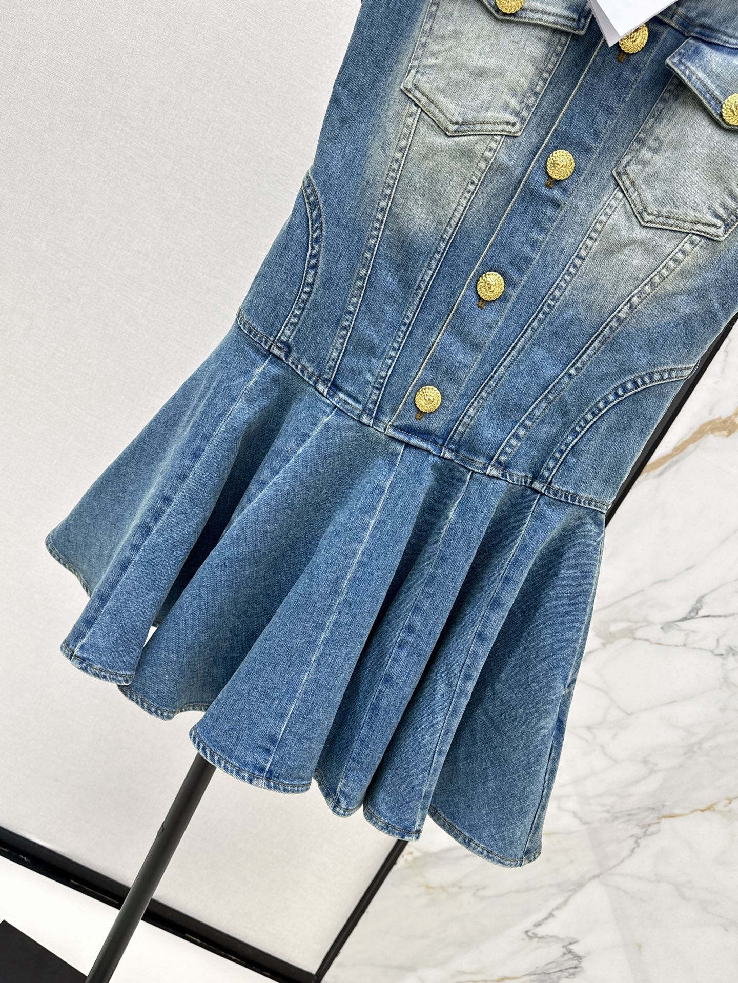 25ss denim shirt dress