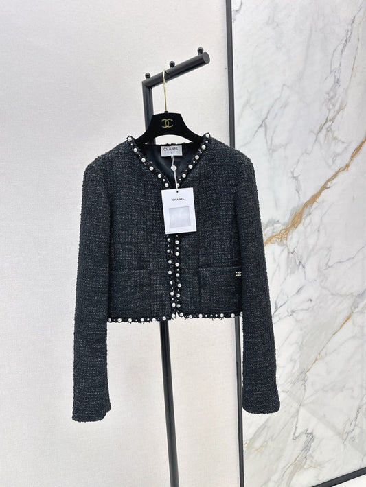 ch 25ss beaded jacket