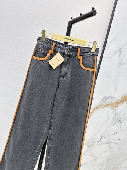 25SS embroidered jeans