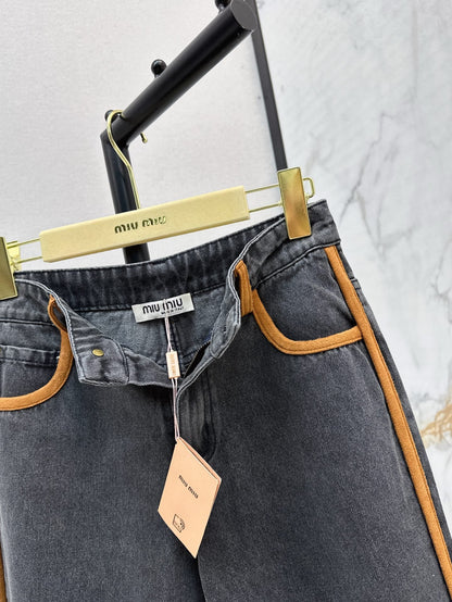 25SS embroidered jeans