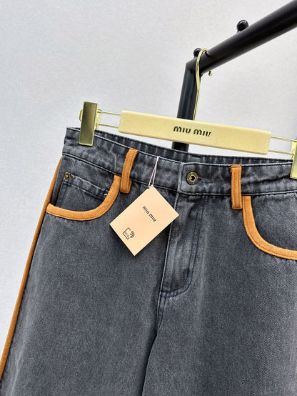25SS embroidered jeans