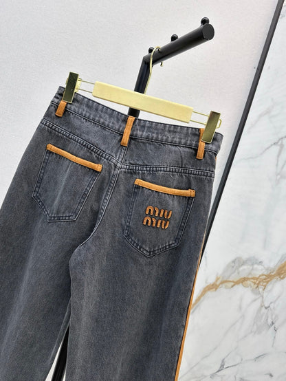 25SS embroidered jeans
