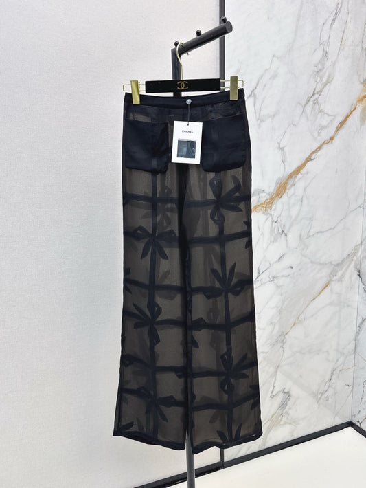 25ss Silk wide leg pants