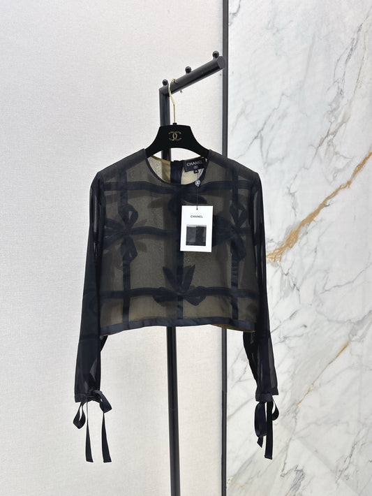 Ch 25ss Silk crop shirt