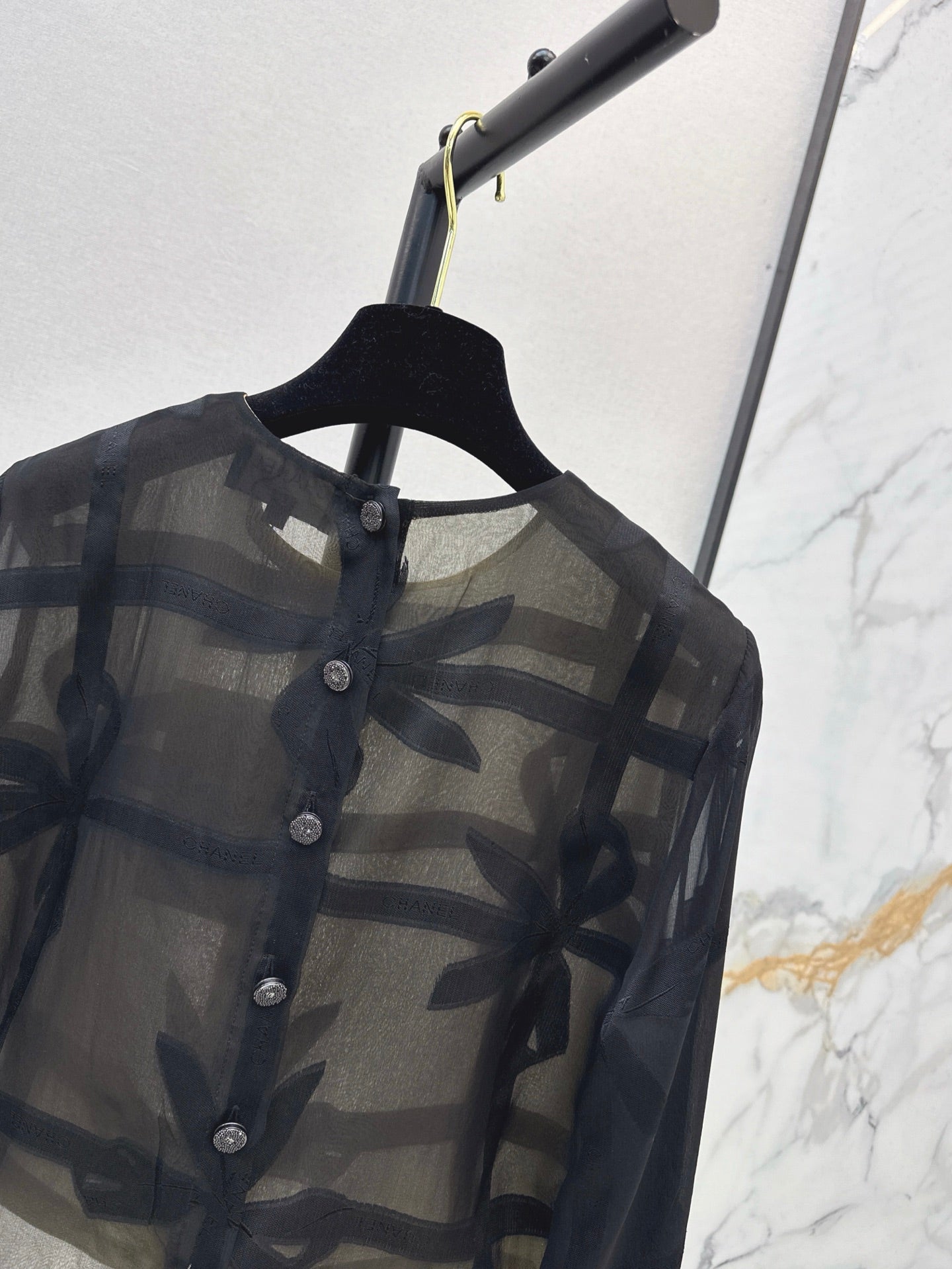 Ch 25ss Silk crop shirt