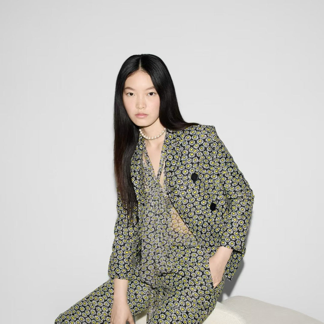 25ss Silk printed shirt