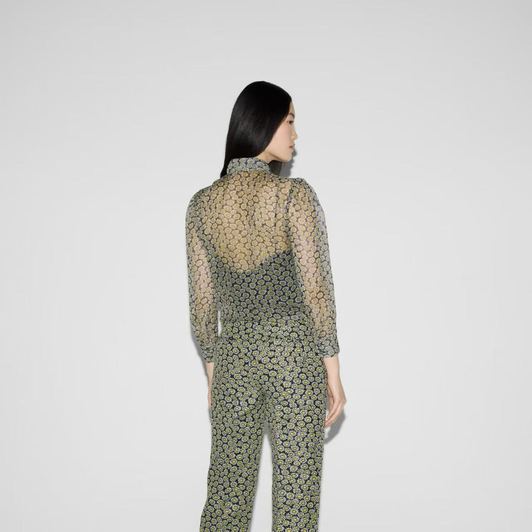 25ss Silk printed shirt