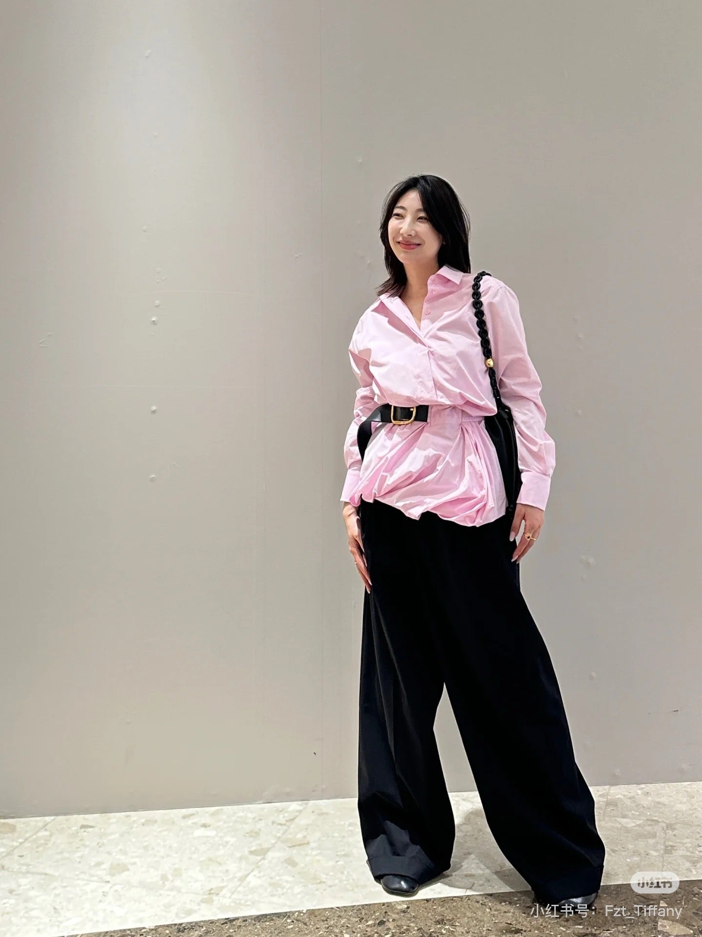 Lo 25ss belt shirt