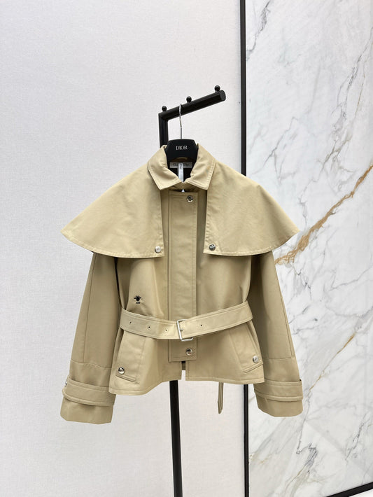 D 25ss cape trench coat