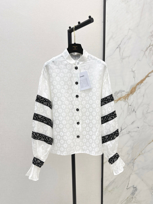 25ss Silk jacquard shirt