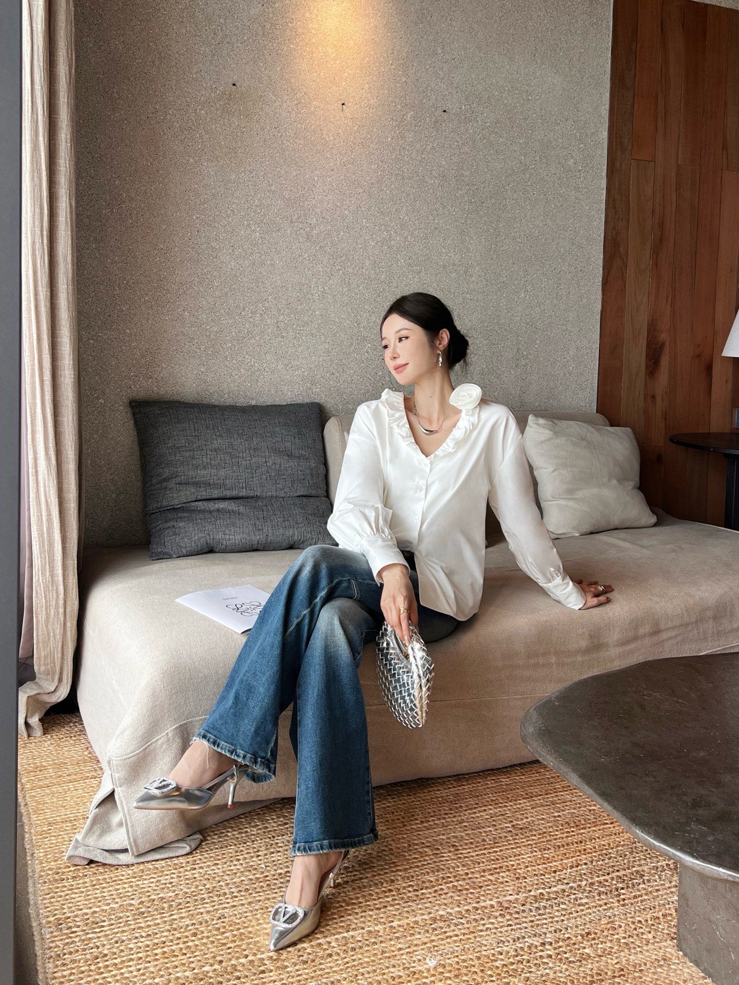 25ss ruffle shirt